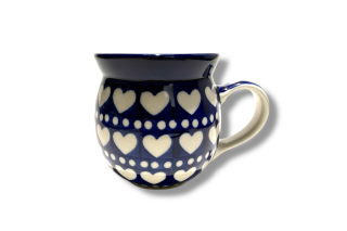 005 Bunzlau Bolle Mok 375EX Blue Valentine 240ml Valentijnsdag